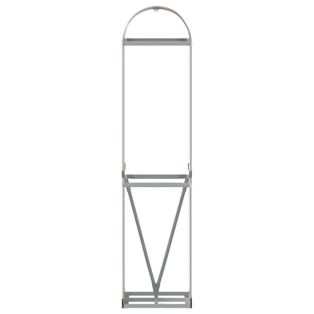 Range-bûches extérieur acier galvanisé Aspect Bois 40x45x170 cm – ComfortXL Outdoor Living - Image 4