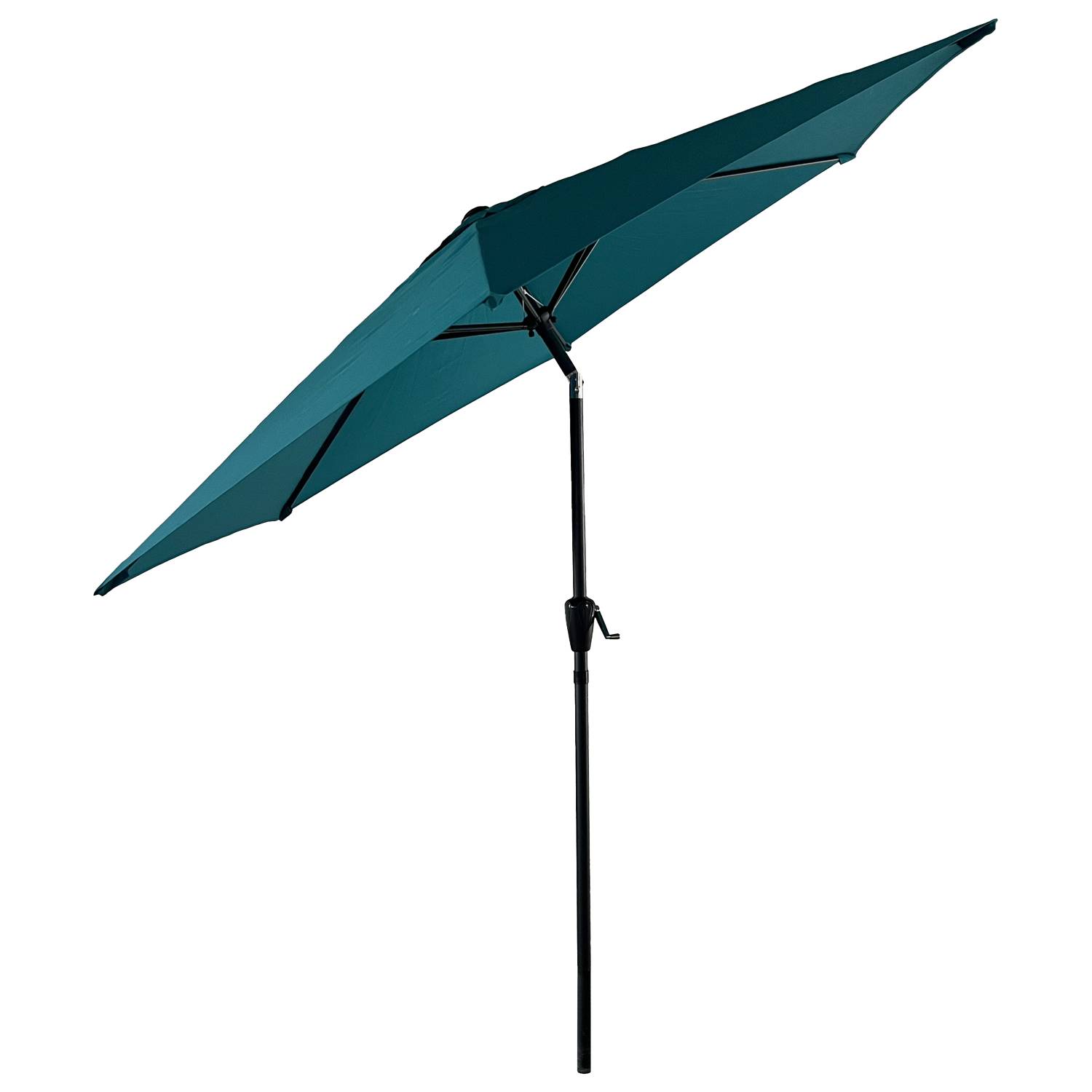 Parasol droit HAPUNA rond 2,70m de diamètre bleu - HAPPY GARDEN - Imagen 4
