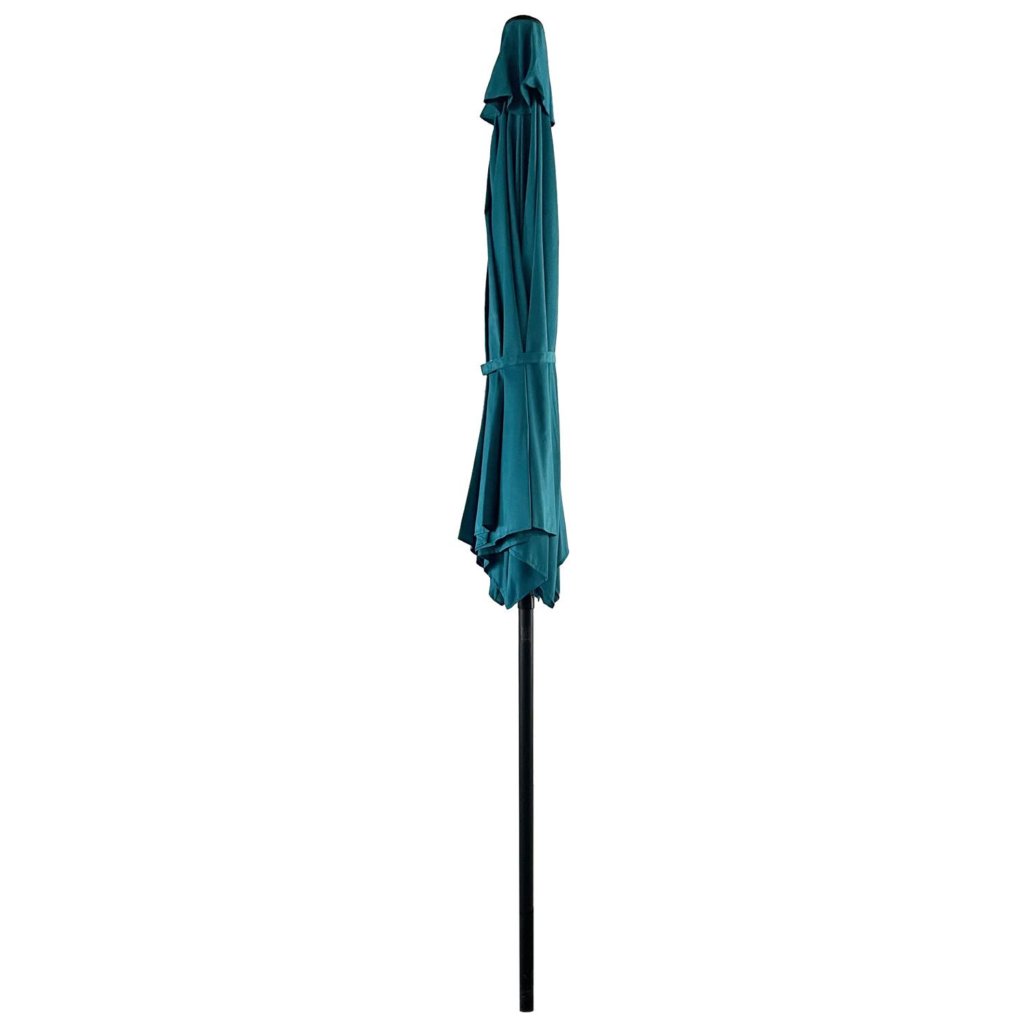 Parasol droit HAPUNA rond 2,70m de diamètre bleu - HAPPY GARDEN - Imagen 3