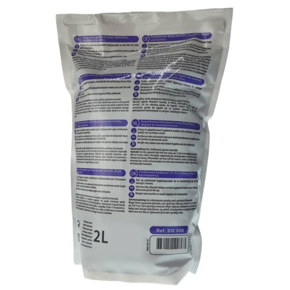 Terre de bain lavande pour chinchilla 1.7 kg - Imagen 2