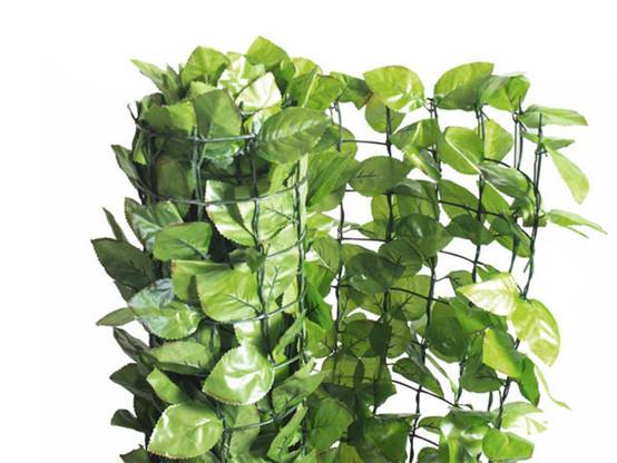 Jardideco - Haie artificielle Feuilles de rosier 6 m - 2 rouleaux 3 x 1 m - Jardideco - Image 1