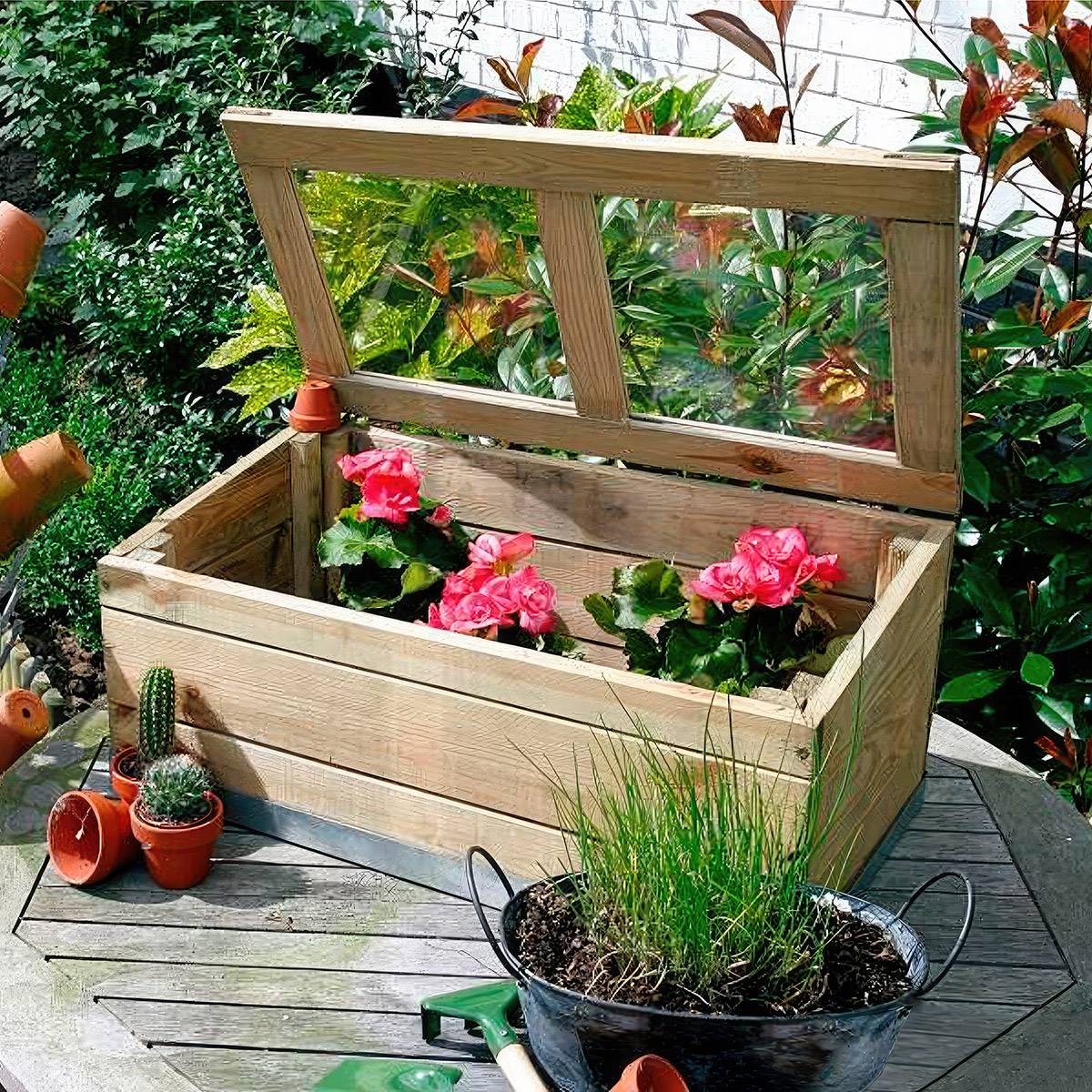 Serre en bois modèle Rimini - Cémonjardin - Imagen 2