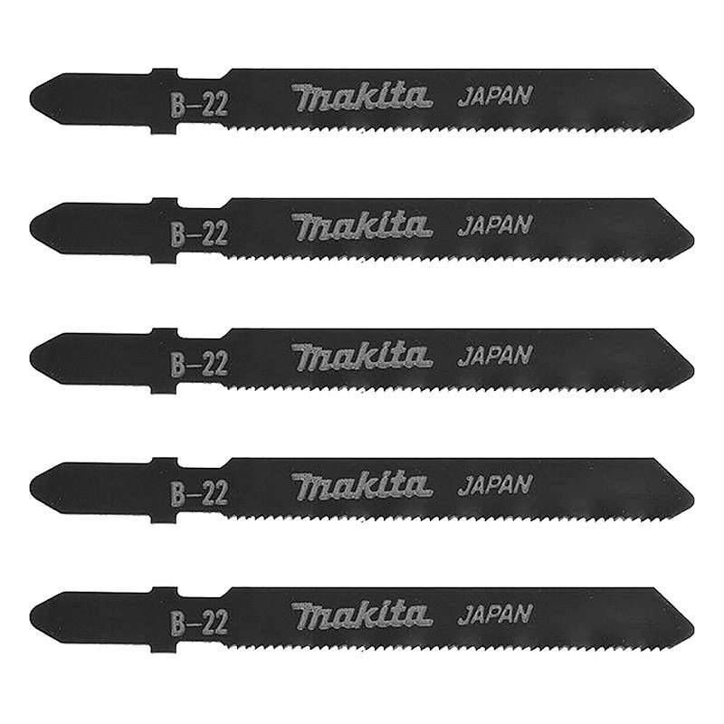 Makita - Lot de 5 lames MAKITA A-85737 pour scie sauteuse (Métal, inox, alu et PVC) Makita - Imagen 1