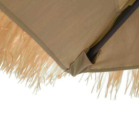 Parasol de jardin avec LED en polyester et acier marron 324 x 324 x 247 cm - PANGIVO - Image 6