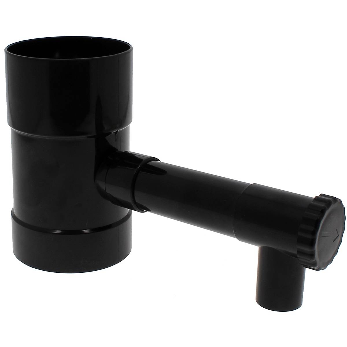 Gt Market - Récupérateur d'eau de pluie noir pour gouttière 100 mm - GT MARKET - Image 1