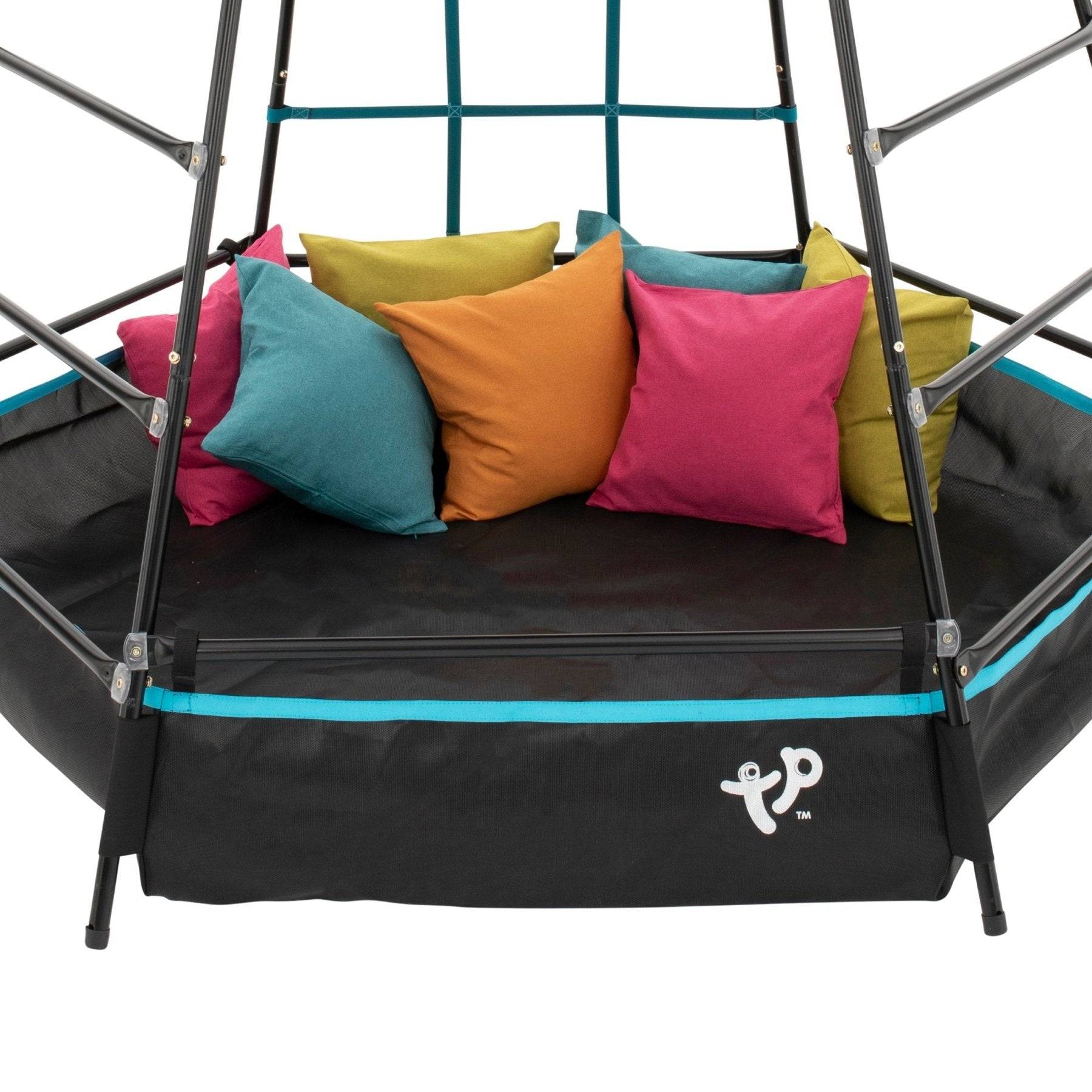 Tp Toys - Aire de jeux métal  EXPLORER TOUR noir - tapis explorer - hublot - piscine à balles - kit d'ancrage h201 cm - Imagen 7