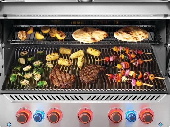 Napoleon - Barbecue à gaz Prestige 665 inox + Boîtier de fumage + 2 meubles de rangement tablette - Napoléon - Image 7