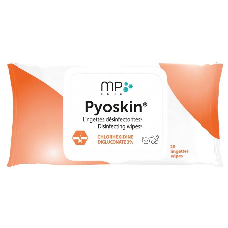 Pyoskin Wipes - Lingettes désinfectantes - MP Labo 20 lingettes - Image 1