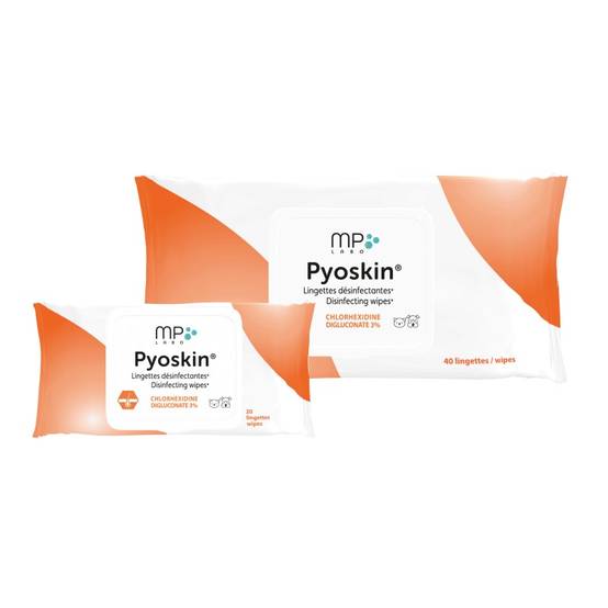 Pyoskin Wipes - Lingettes désinfectantes - MP Labo 20 lingettes - Image 2