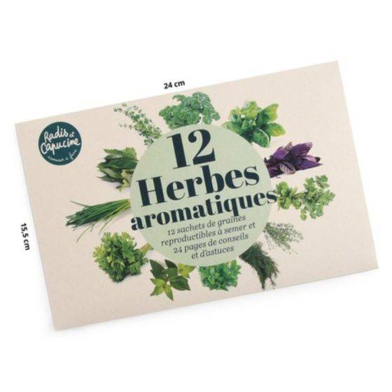 Radis et Capucine - Radis et Capucine - Enveloppe 12 sachets - Aromates à semer - Imagen 1