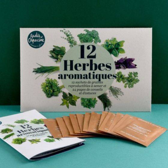 Radis et Capucine - Radis et Capucine - Enveloppe 12 sachets - Aromates à semer - Imagen 2