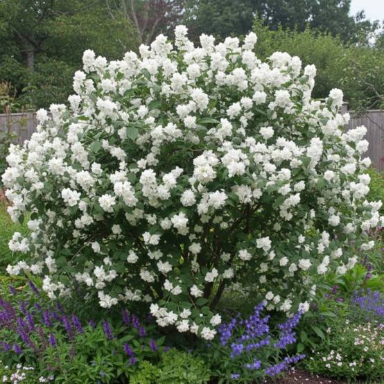 Seringat des jardins Minnesota Snowflake, Philadelphus à fleurs Blanche/ - feuillage Caduc - Pot de 4L - 40/60 cm - Image 10