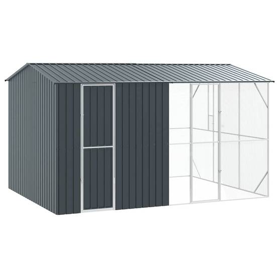 Volière XXL Acier Galvanisé Design 430x310cm Anthracite - ComfortXL Outdoor Living - Image 2