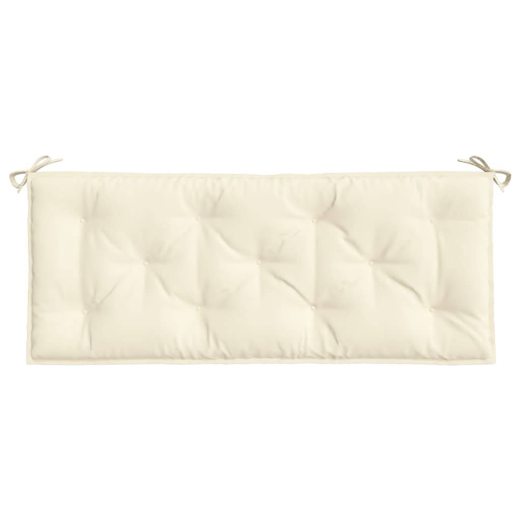 Coussin de banc de jardin crème 120x50x7 cm tissu oxford P114 - Image 4