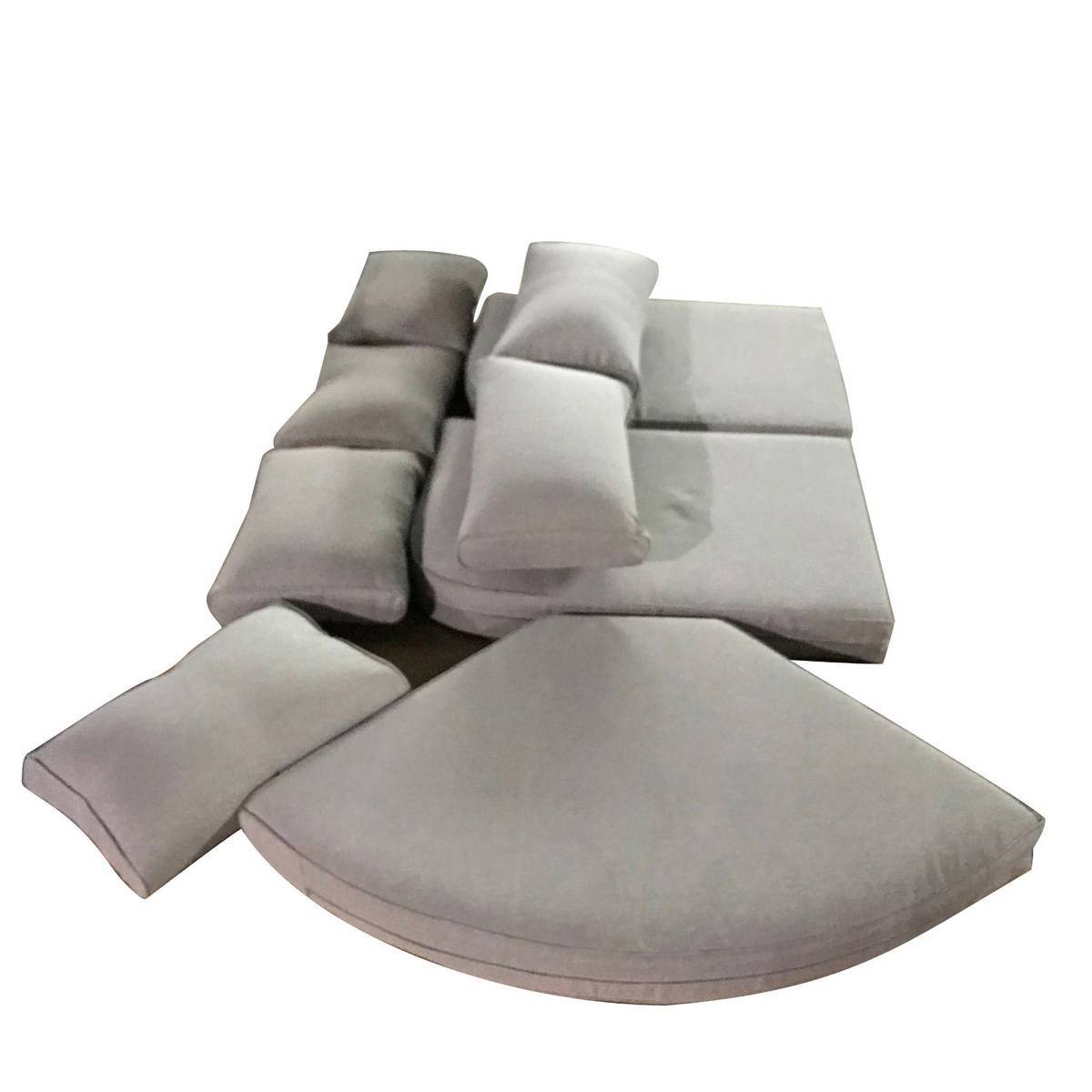 Hesperide - Coussins de remplacement salon d'angle "Mooréa" naturae 5 places en polyester Hespéride - Imagen 2