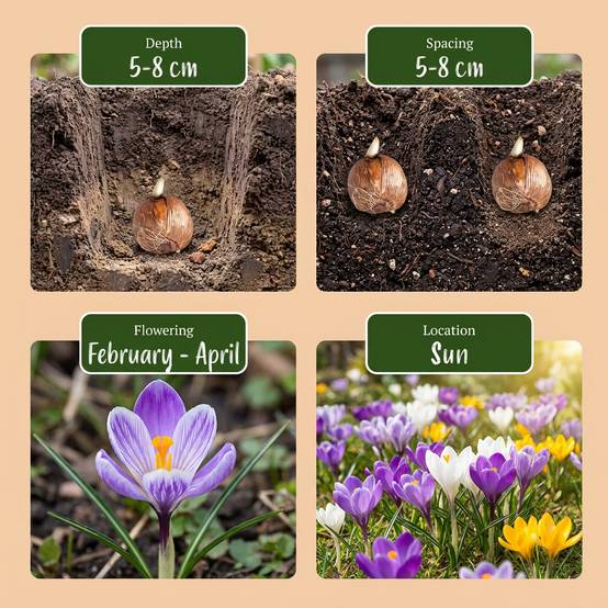 La Green Touch - Crocus en mélange - 280 bulbes - Image 4