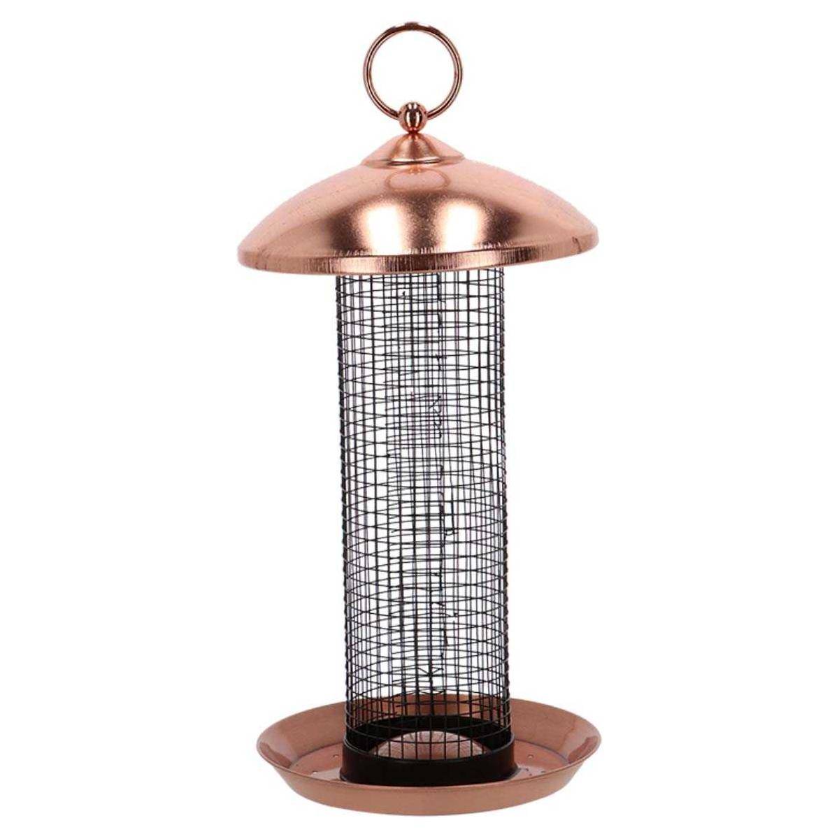 Esschert Design - Mangeoire à oiseaux Plaqué cuivre et noir - cacahuètes - Imagen 1
