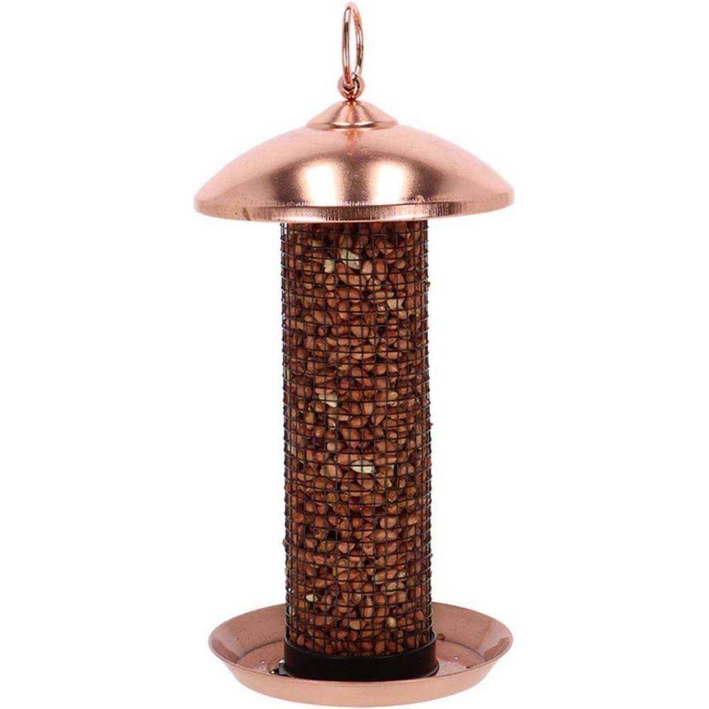 Esschert Design - Mangeoire à oiseaux Plaqué cuivre et noir - cacahuètes - Imagen 3