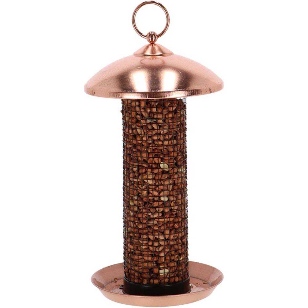 Esschert Design - Mangeoire à oiseaux Plaqué cuivre et noir - cacahuètes - Imagen 2