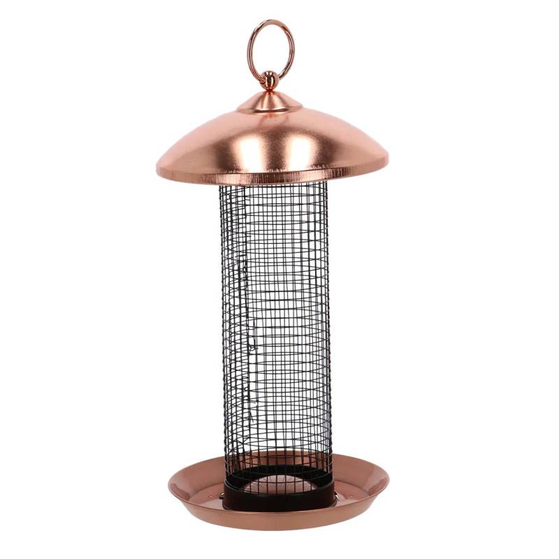 Esschert Design - Mangeoire à oiseaux Plaqué cuivre et noir - cacahuètes - Imagen 9