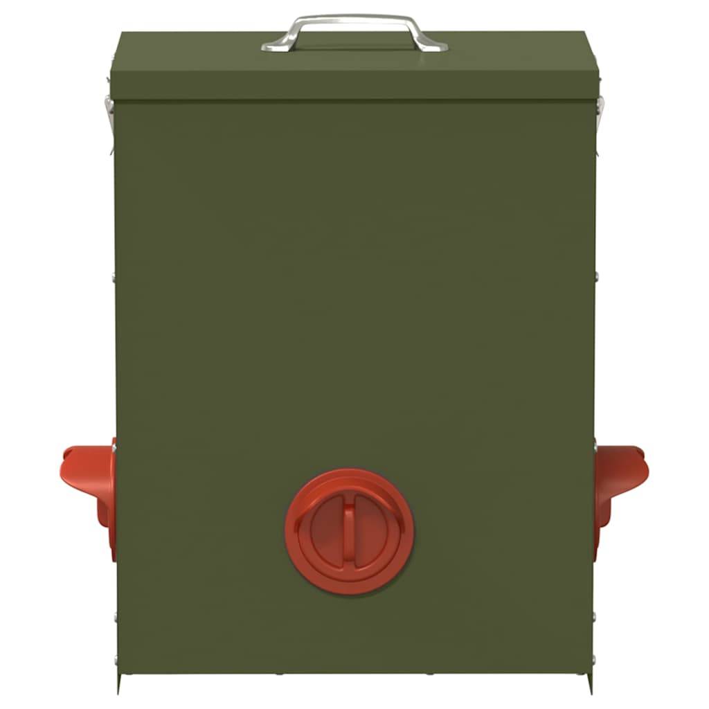 Vidaxl - Mangeoire pour poules 2 pcs Vert olive 32,5 x 20,5 x 43 cm vidaXL 879991 - Image 6