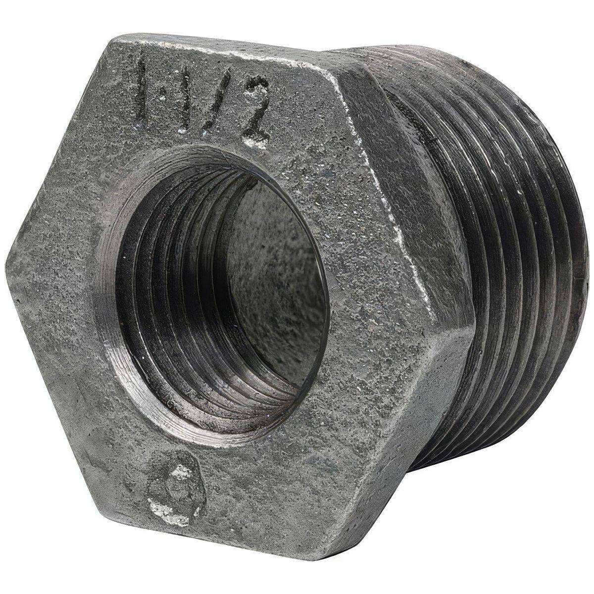Réduction Simple Mâle/Femelle en Fonte Malléable Galvanisée - L'Excellence Anti-Corrosion - Ø A: 1'' | Ø B: 1/2''