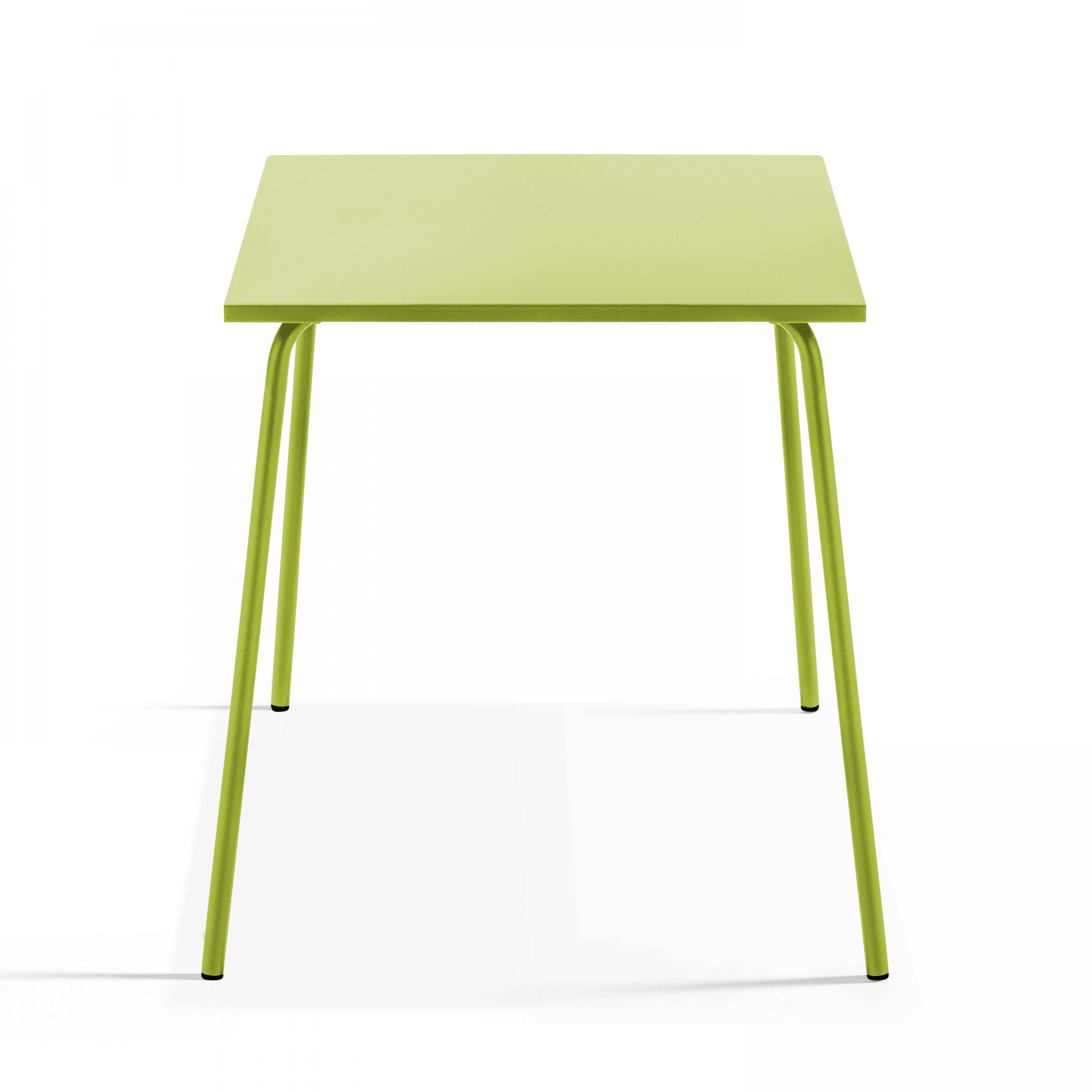 Oviala - Ensemble table de jardin carrée et 2 chaises bistrot vert Palavas - Oviala - Imagen 3