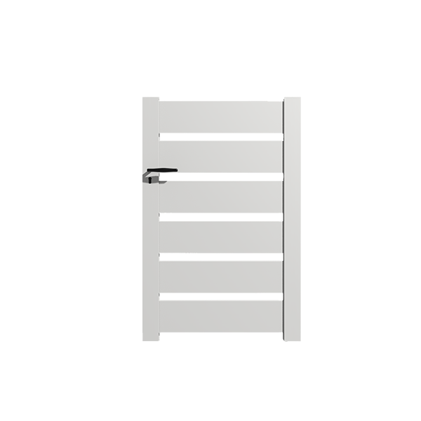 Portail Packit - Portillon en kit alu SAH dim. L.1000 (entre piliers) x H.1500 mm  Blanc (RAL 9010)