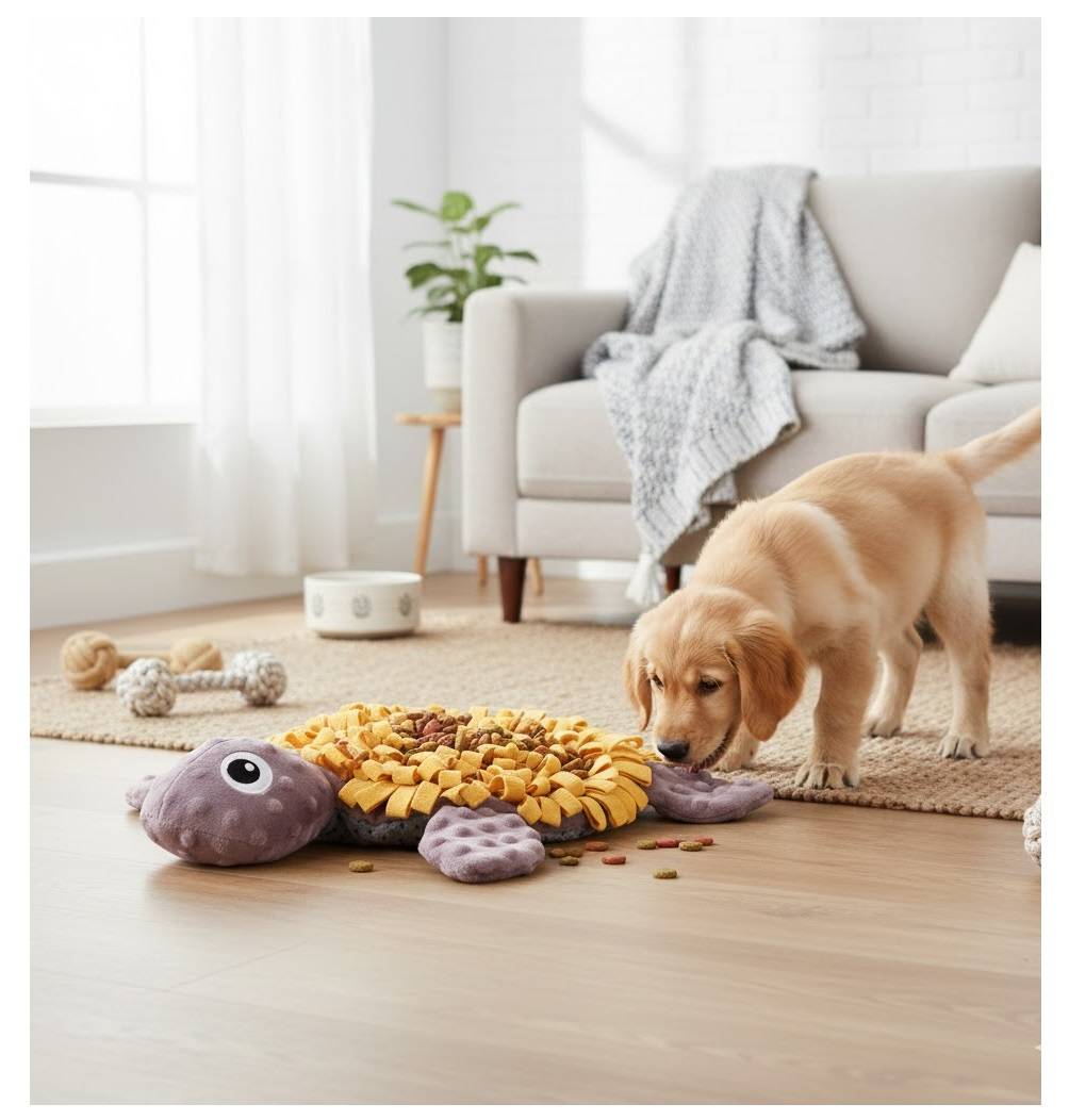 Jeu d'occupation et de fouille Morgane tortue pour chien 39 cm - Image 2