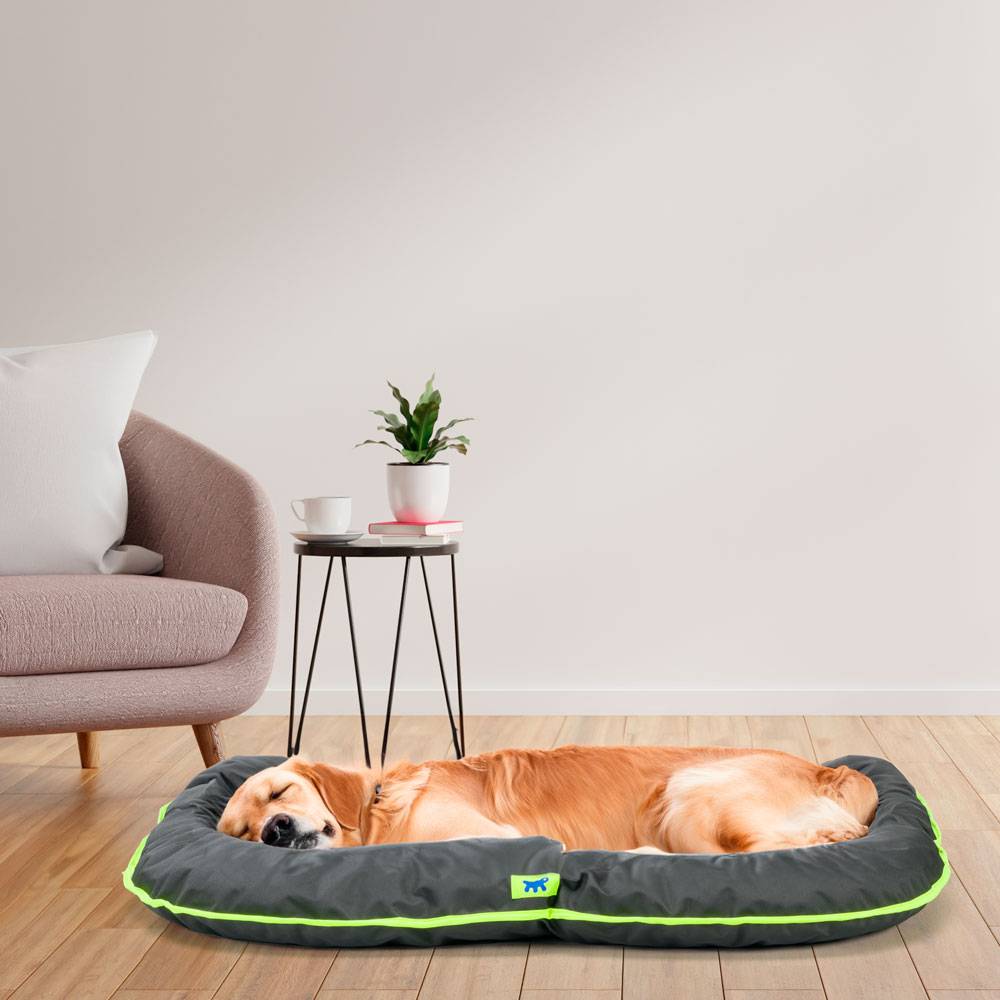 Ferplast - Ferplast Panier Chien Coussin Chien Grande Taille Tissu anti-rayures Lavable à 30°C.Matelas pour chien imperméable 100 x 70 x 12 cm.Noir - Imagen 3