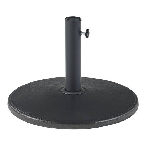 Casa.Pro - Pied de parasol Bionaz béton 50 x 6 cm noir casa.pro - Imagen 1