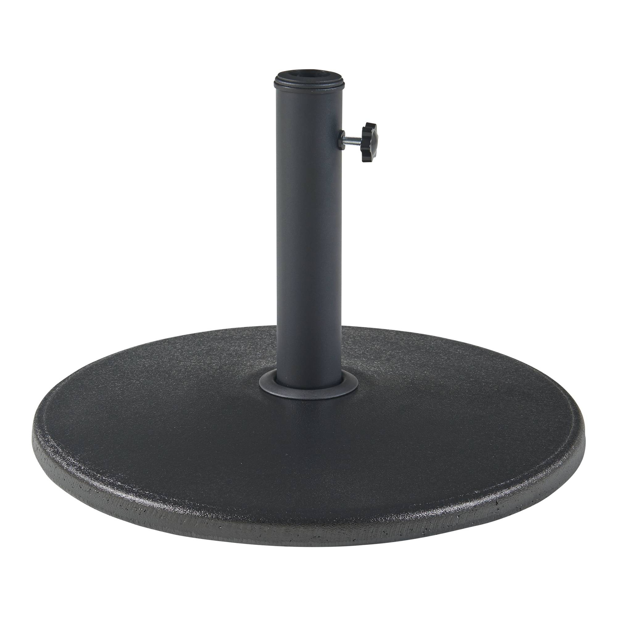 Casa.Pro - Pied de parasol Bionaz béton 50 x 6 cm noir casa.pro - Imagen 1