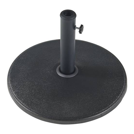 Casa.Pro - Pied de parasol Bionaz béton 50 x 6 cm noir casa.pro - Imagen 4