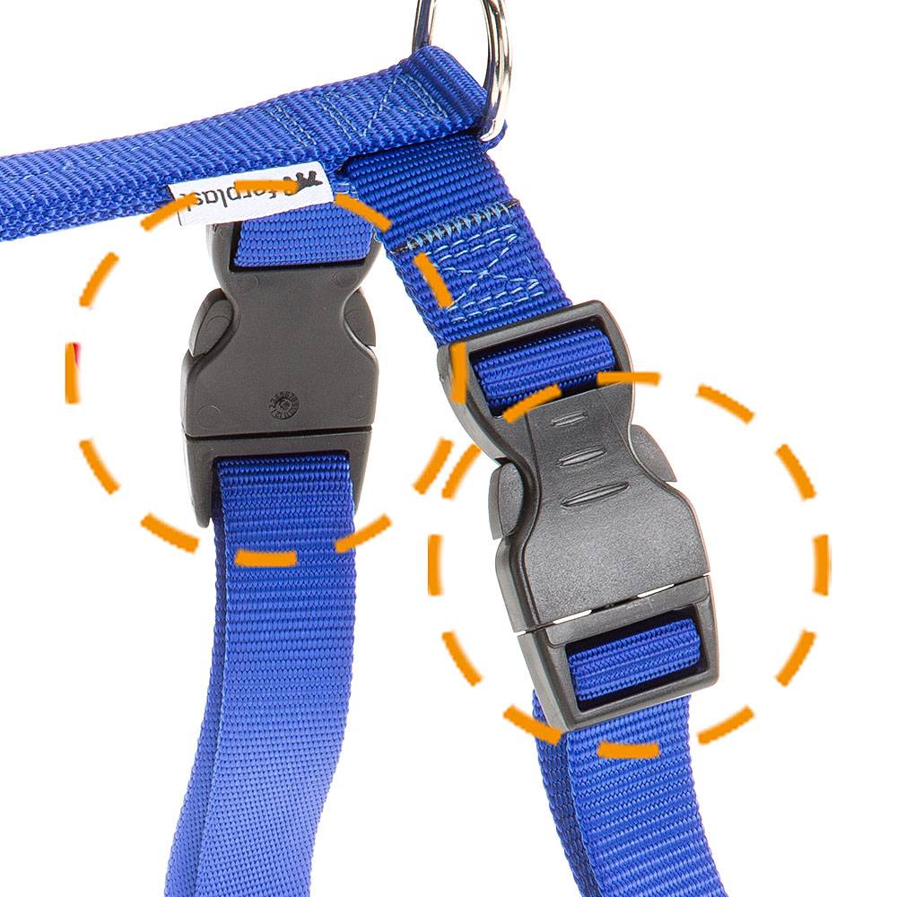 Ferplast - Ferplast Harnais Chien Grande Taille CHAMPION XXL, Harnais pour Chien Ajustable en 3 Points, Facile à Porter, Poitrine 78-120 cm. Bleu - Imagen 3