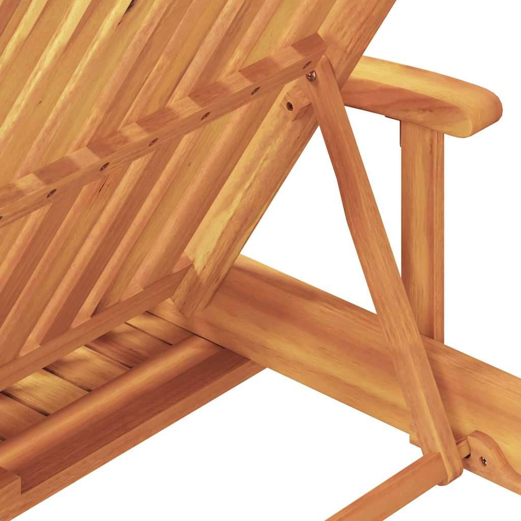Vidaxl - Transat Bois d'Acacia Massif Beige vidaXL 4105529 - Image 9