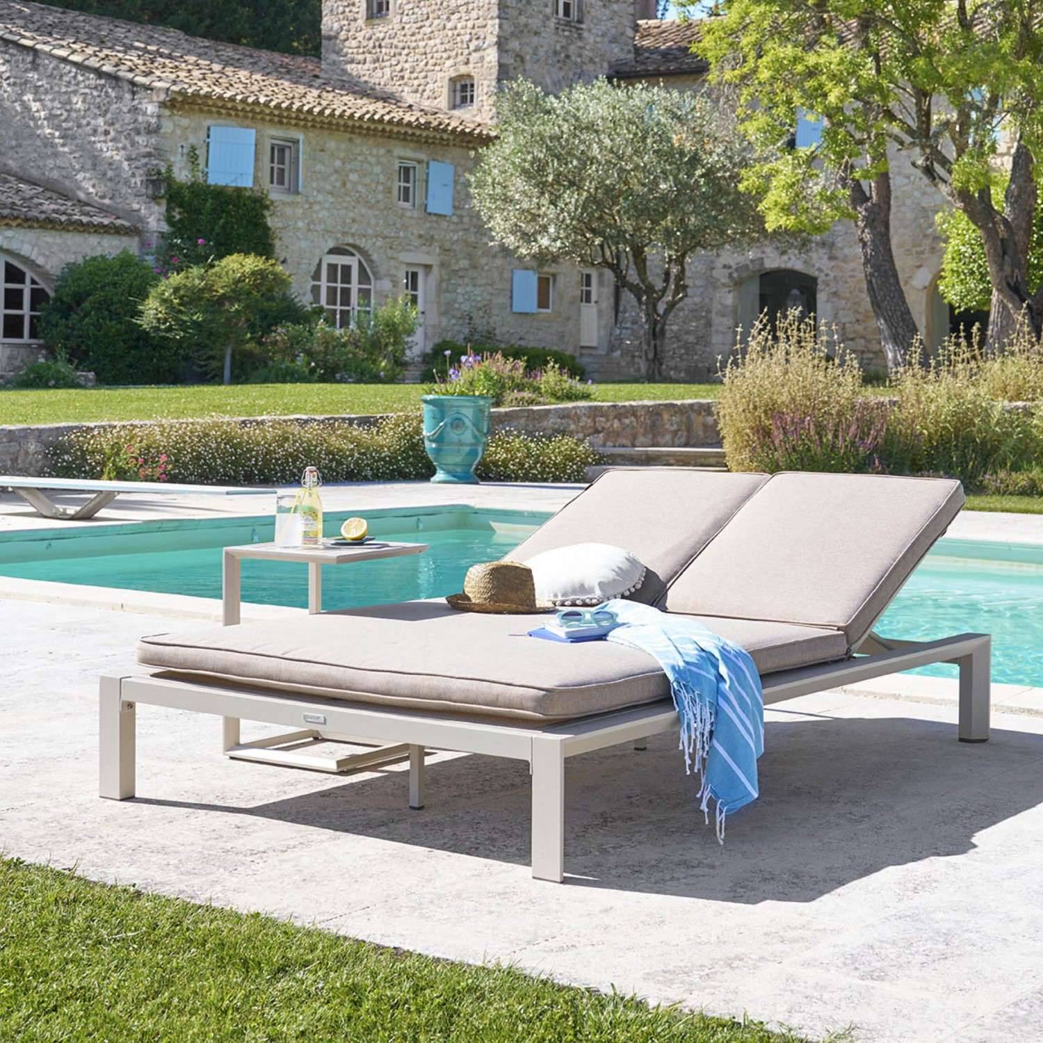 Hesperide - Lit de piscine double Evasion en aluminium - Hespéride - Imagen 2