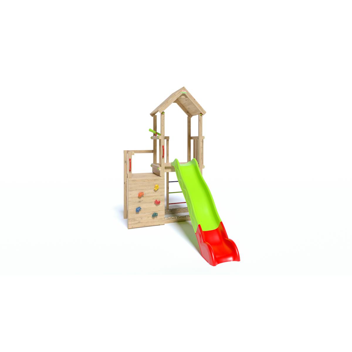 Trigano Jardin - Aire de jeux en bois double plateformes J-24611P1 Trigano Jardin - Imagen 1