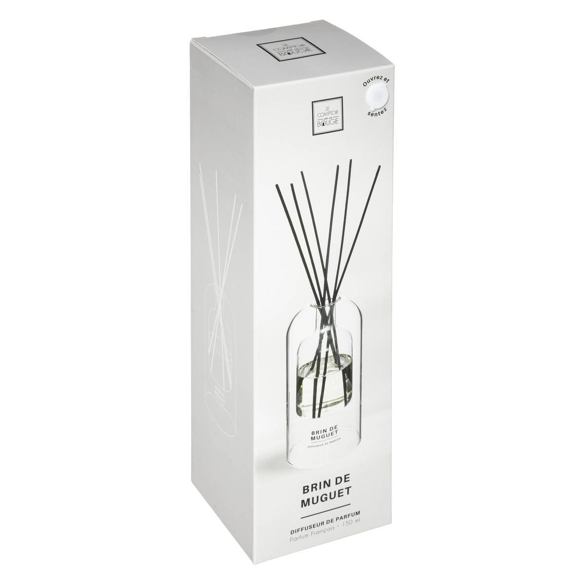 Atmosphera - Diffuseur de parfum Ilan 150ml verre muguet - Atmosphera Créateur d'intérieur - Image 2