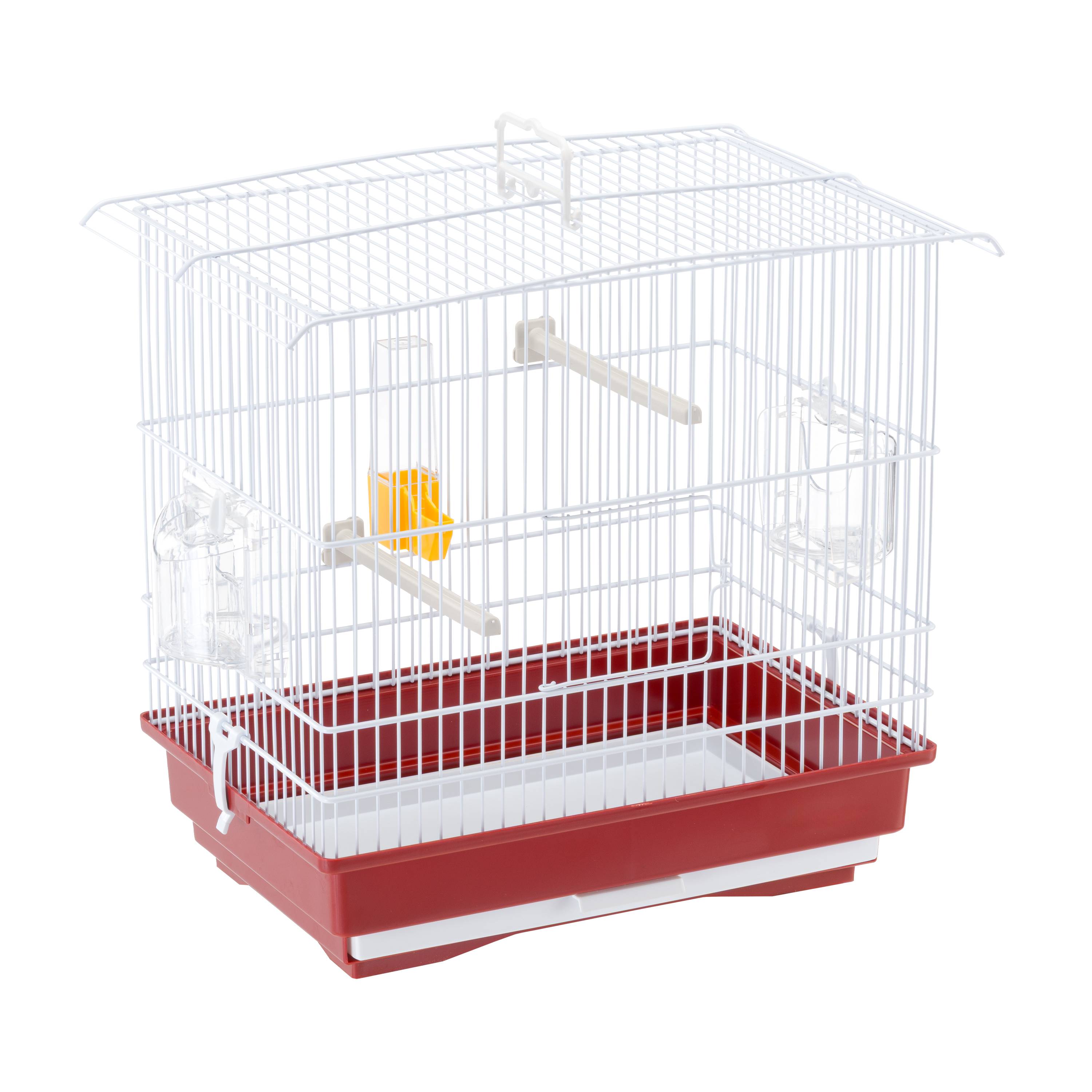 Ferplast - Ferplast Cage pour canaris et petits oiseaux exotiques GIUSY Cage rectangulaire pour oiseaux, équipée d'accessoires et mangeoires tournantes, métal - Imagen 3