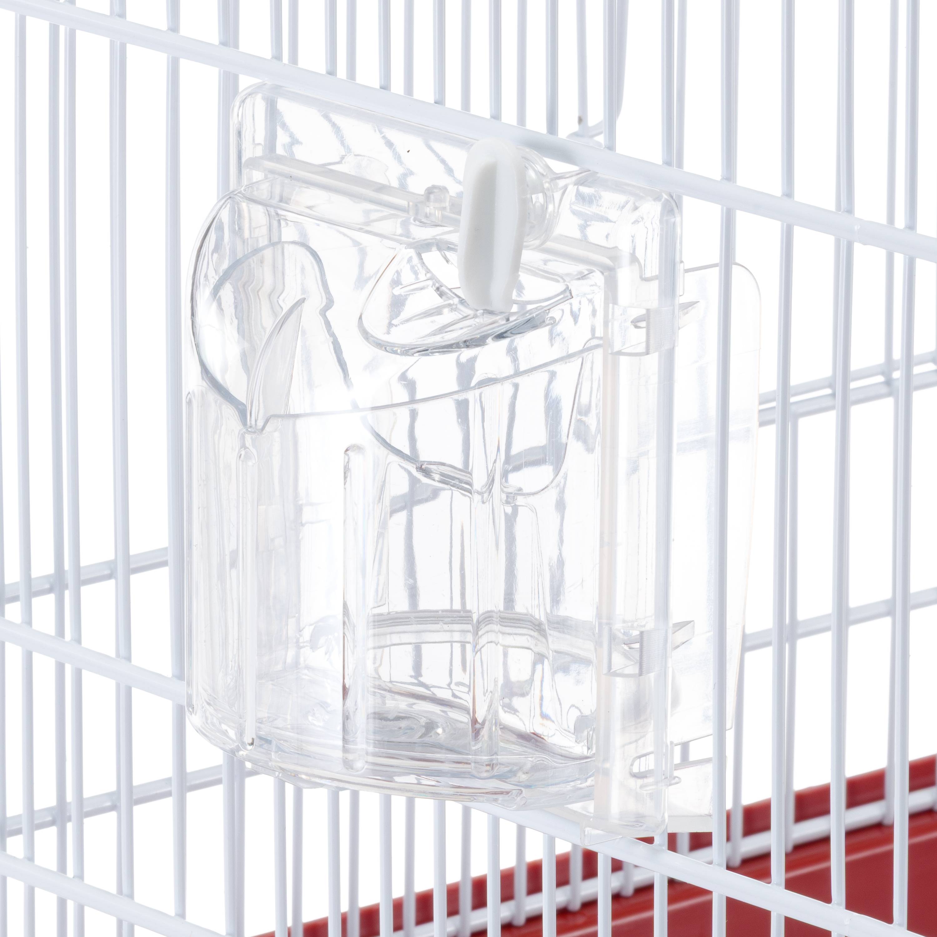 Ferplast - Ferplast Cage pour canaris et petits oiseaux exotiques GIUSY Cage rectangulaire pour oiseaux, équipée d'accessoires et mangeoires tournantes, métal - Imagen 8