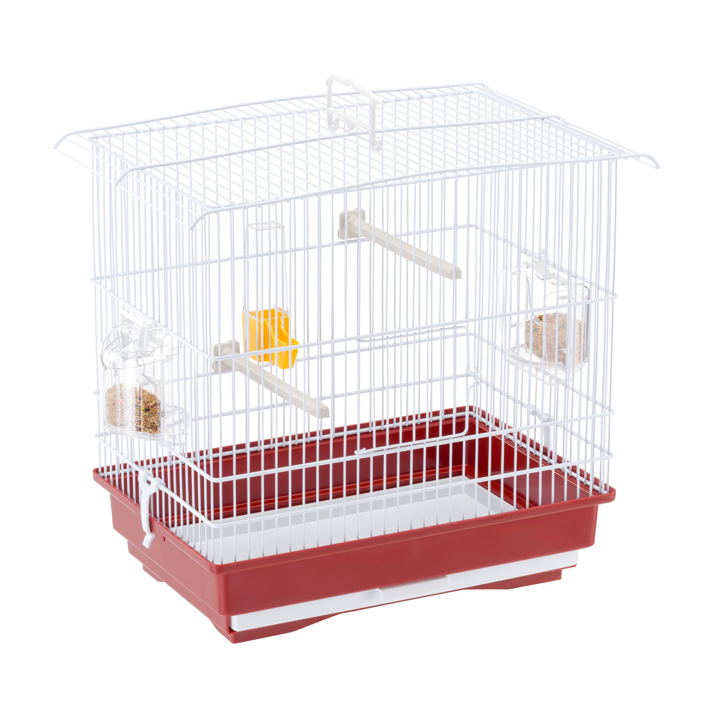 Ferplast - Ferplast Cage pour canaris et petits oiseaux exotiques GIUSY Cage rectangulaire pour oiseaux, équipée d'accessoires et mangeoires tournantes, métal - Imagen 1