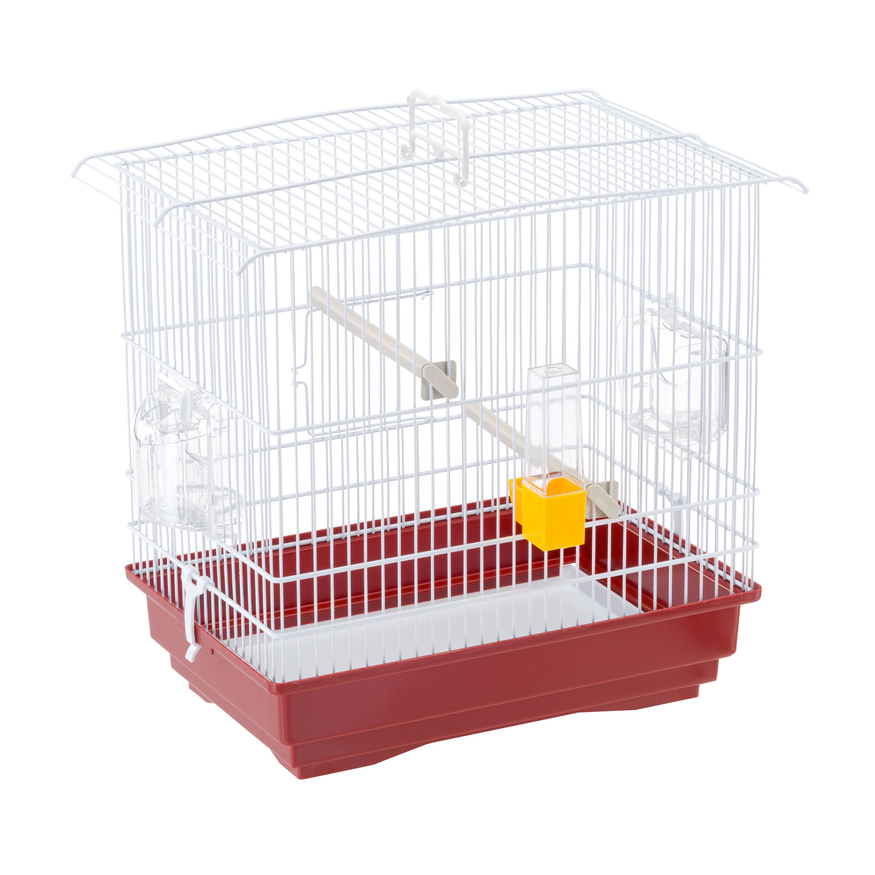 Ferplast - Ferplast Cage pour canaris et petits oiseaux exotiques GIUSY Cage rectangulaire pour oiseaux, équipée d'accessoires et mangeoires tournantes, métal - Imagen 5