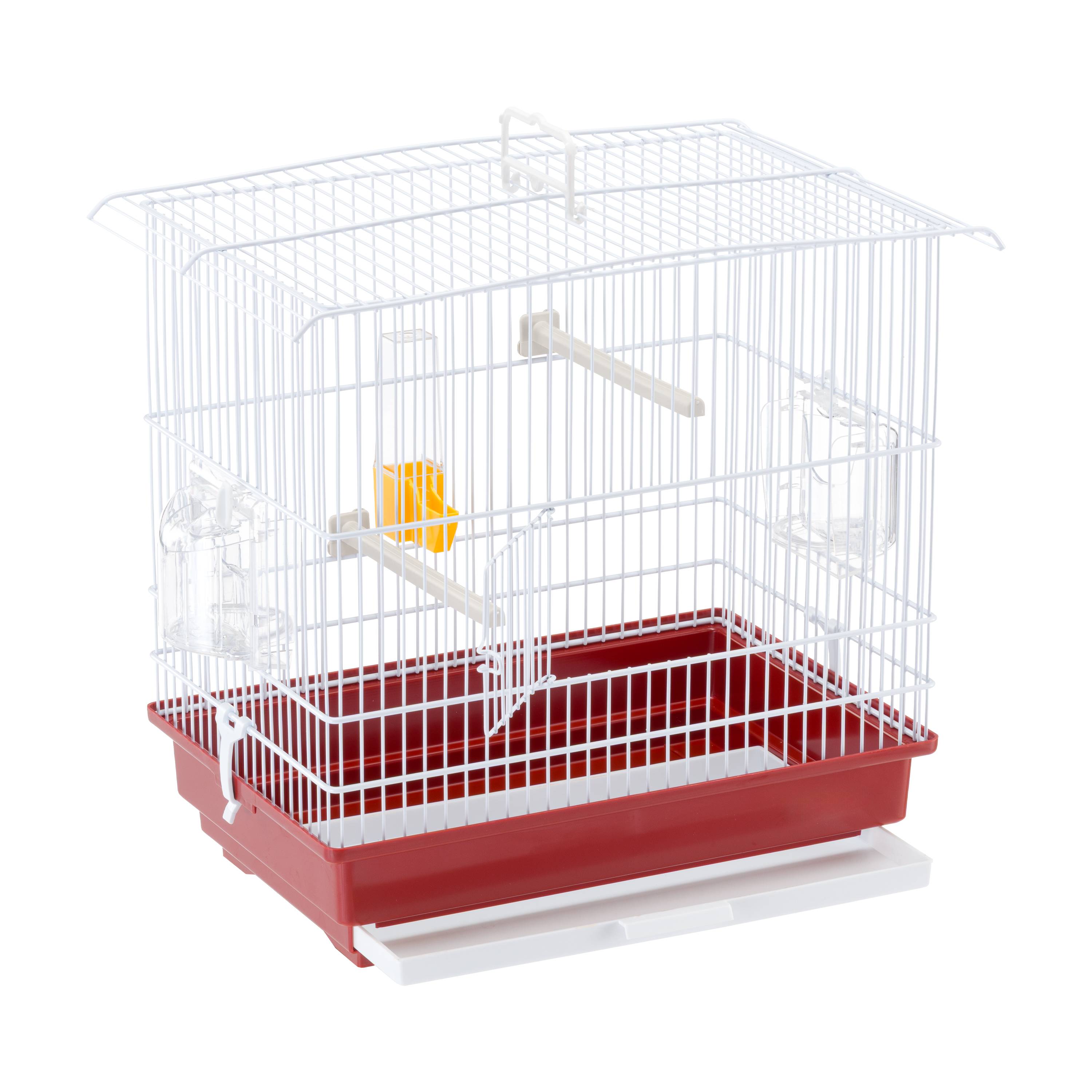 Ferplast - Ferplast Cage pour canaris et petits oiseaux exotiques GIUSY Cage rectangulaire pour oiseaux, équipée d'accessoires et mangeoires tournantes, métal - Imagen 4