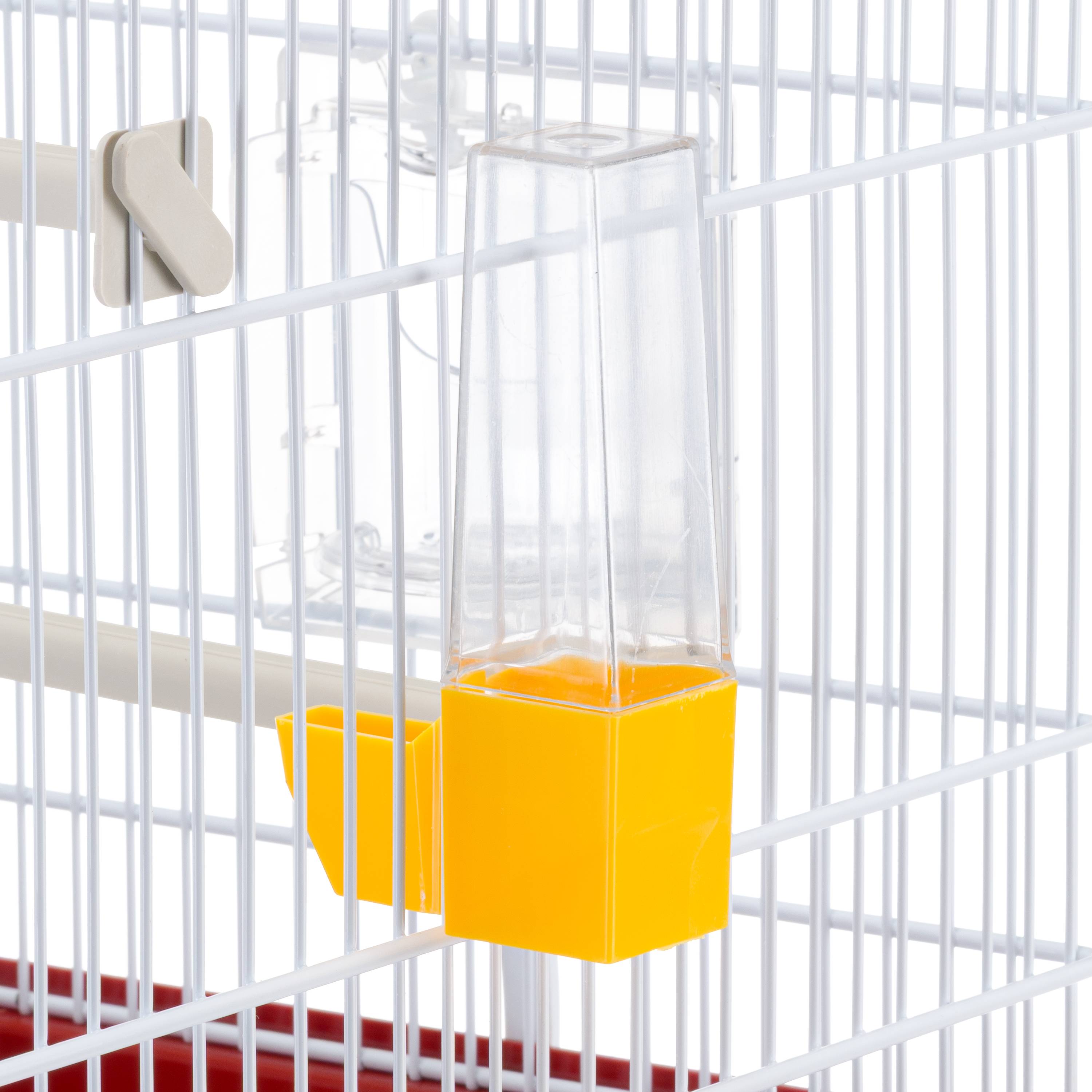 Ferplast - Ferplast Cage pour canaris et petits oiseaux exotiques GIUSY Cage rectangulaire pour oiseaux, équipée d'accessoires et mangeoires tournantes, métal - Imagen 7