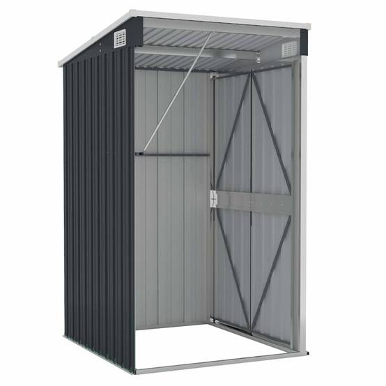 Vidaxl - Remise de jardin murale Anthracite 118x100x178 cm Acier vidaXL 316219 - Image 6