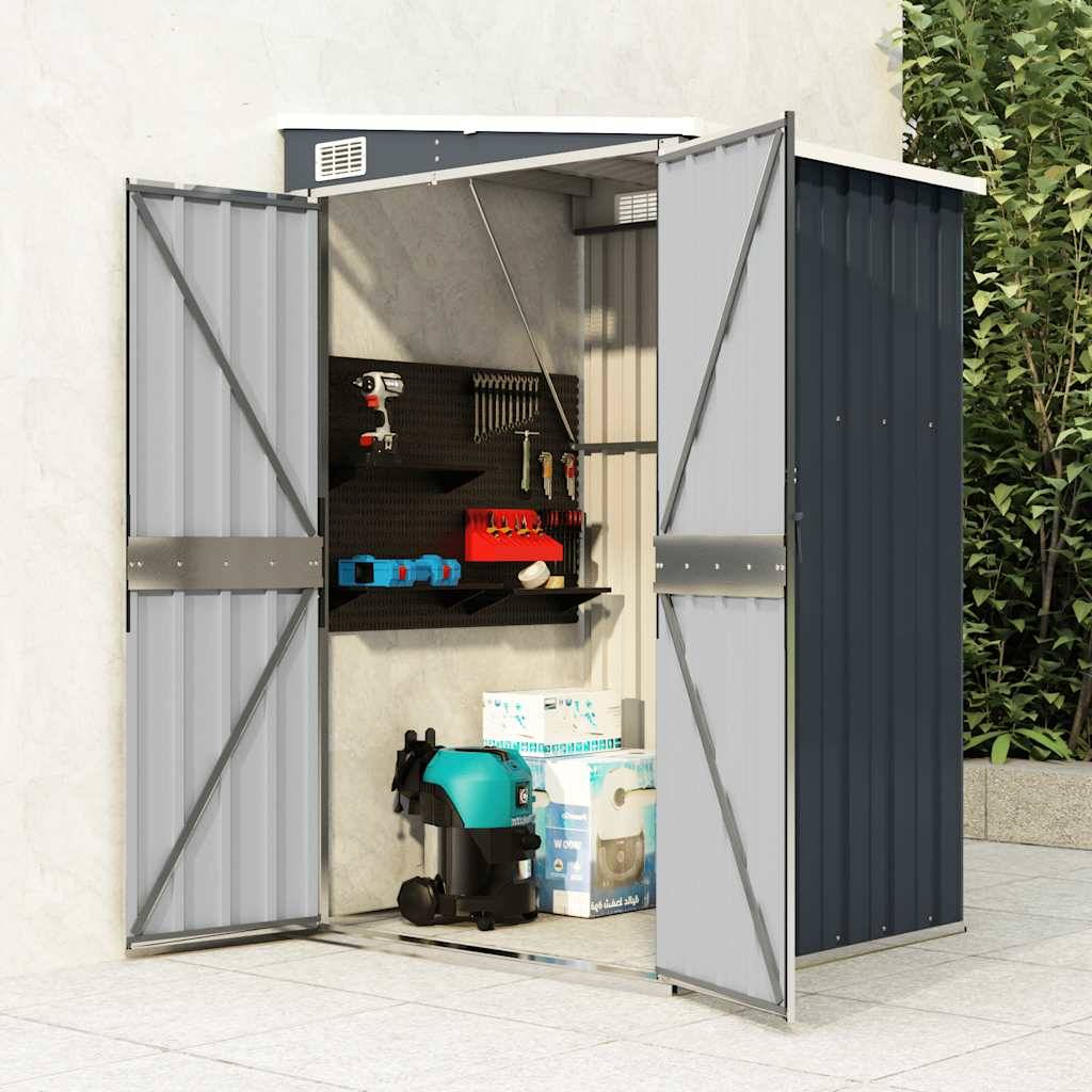 Vidaxl - Remise de jardin murale Anthracite 118x100x178 cm Acier vidaXL 316219 - Image 1