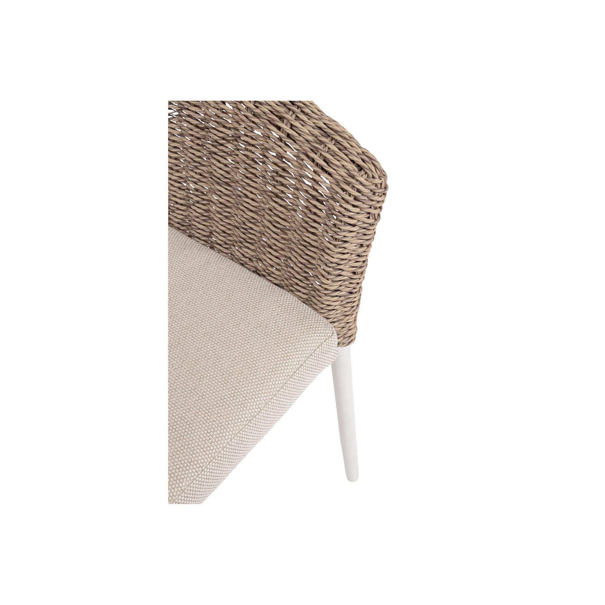 Autre - Fauteuils de jardin tressés et hydrofuges beiges (lot de 2) - AVEA - Image 9