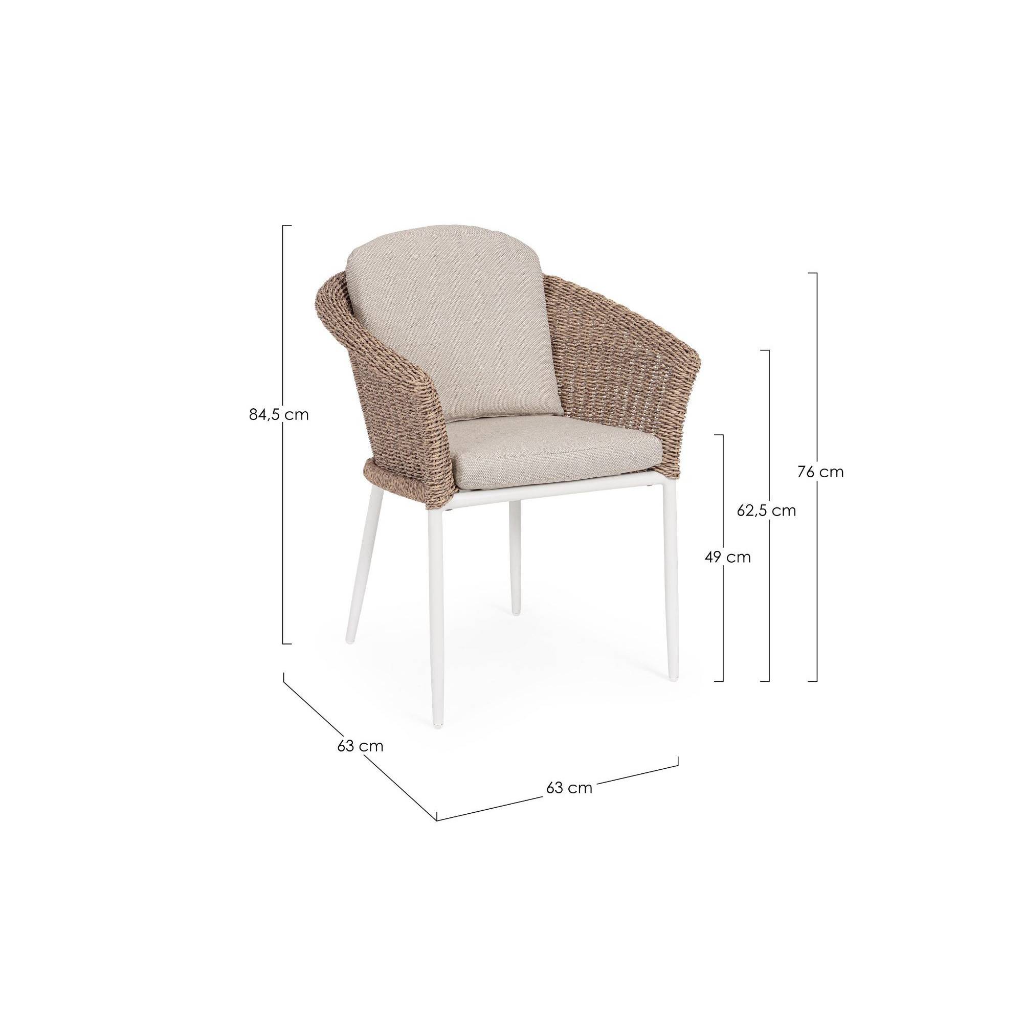 Autre - Fauteuils de jardin tressés et hydrofuges beiges (lot de 2) - AVEA - Image 10