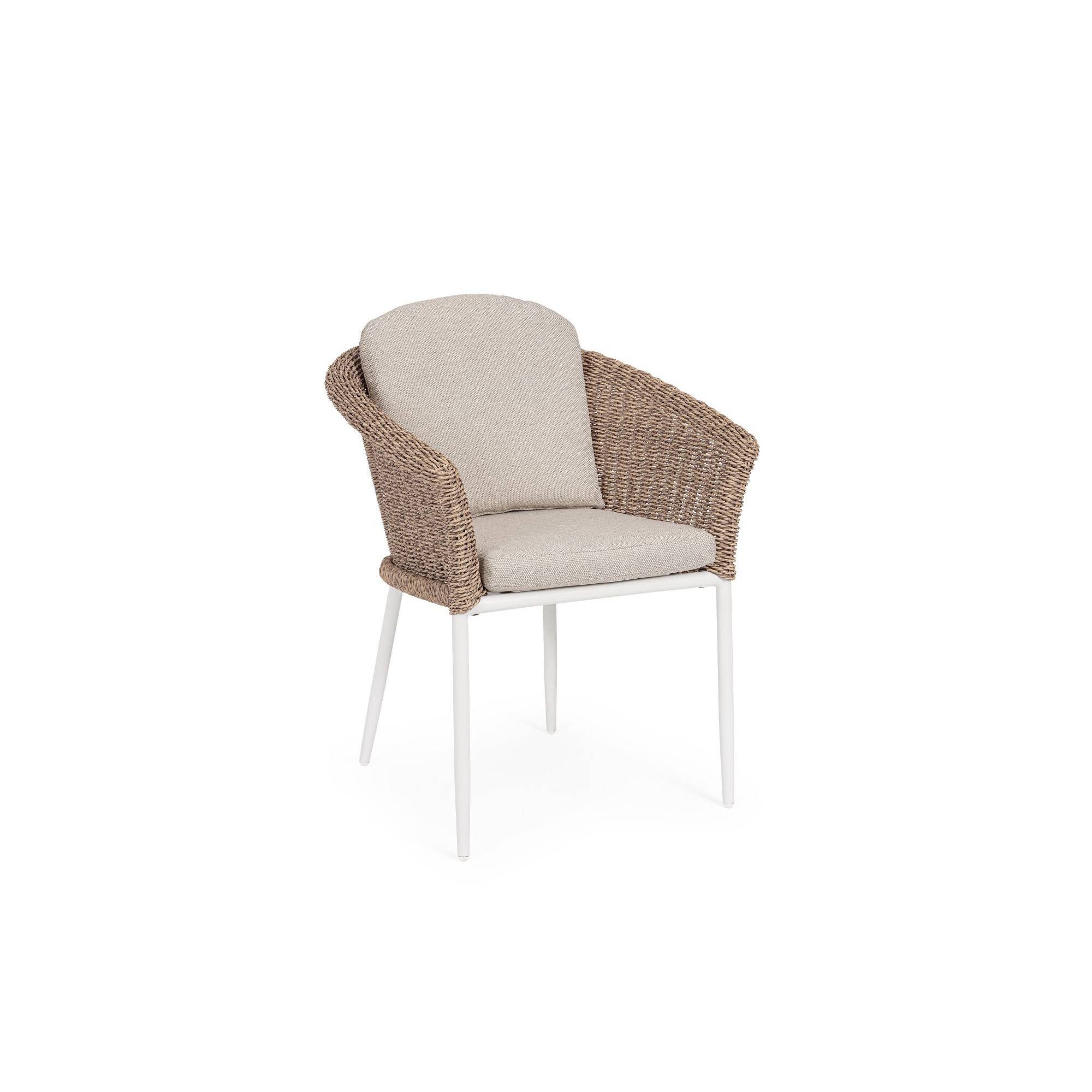 Autre - Fauteuils de jardin tressés et hydrofuges beiges (lot de 2) - AVEA - Image 2