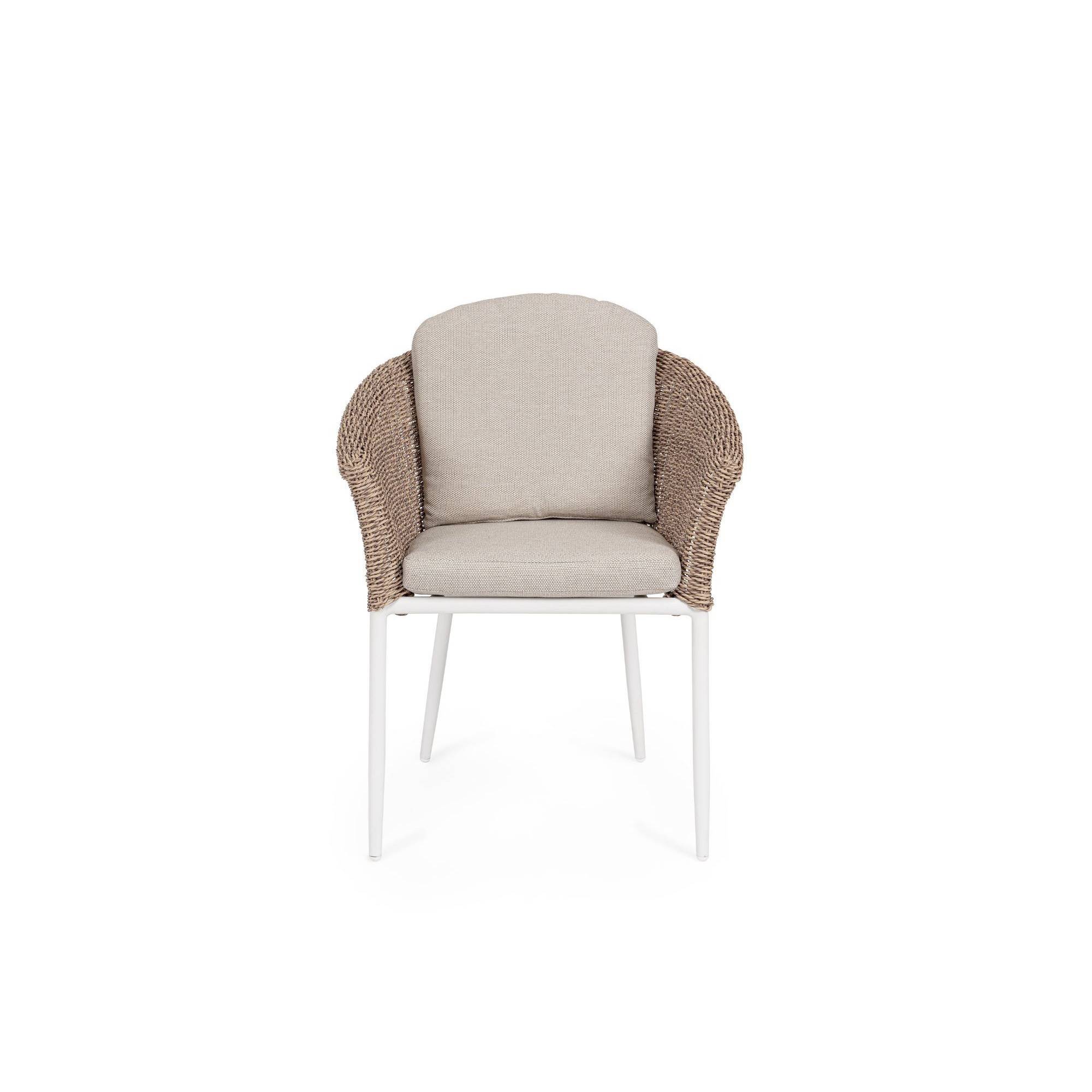 Autre - Fauteuils de jardin tressés et hydrofuges beiges (lot de 2) - AVEA - Image 4